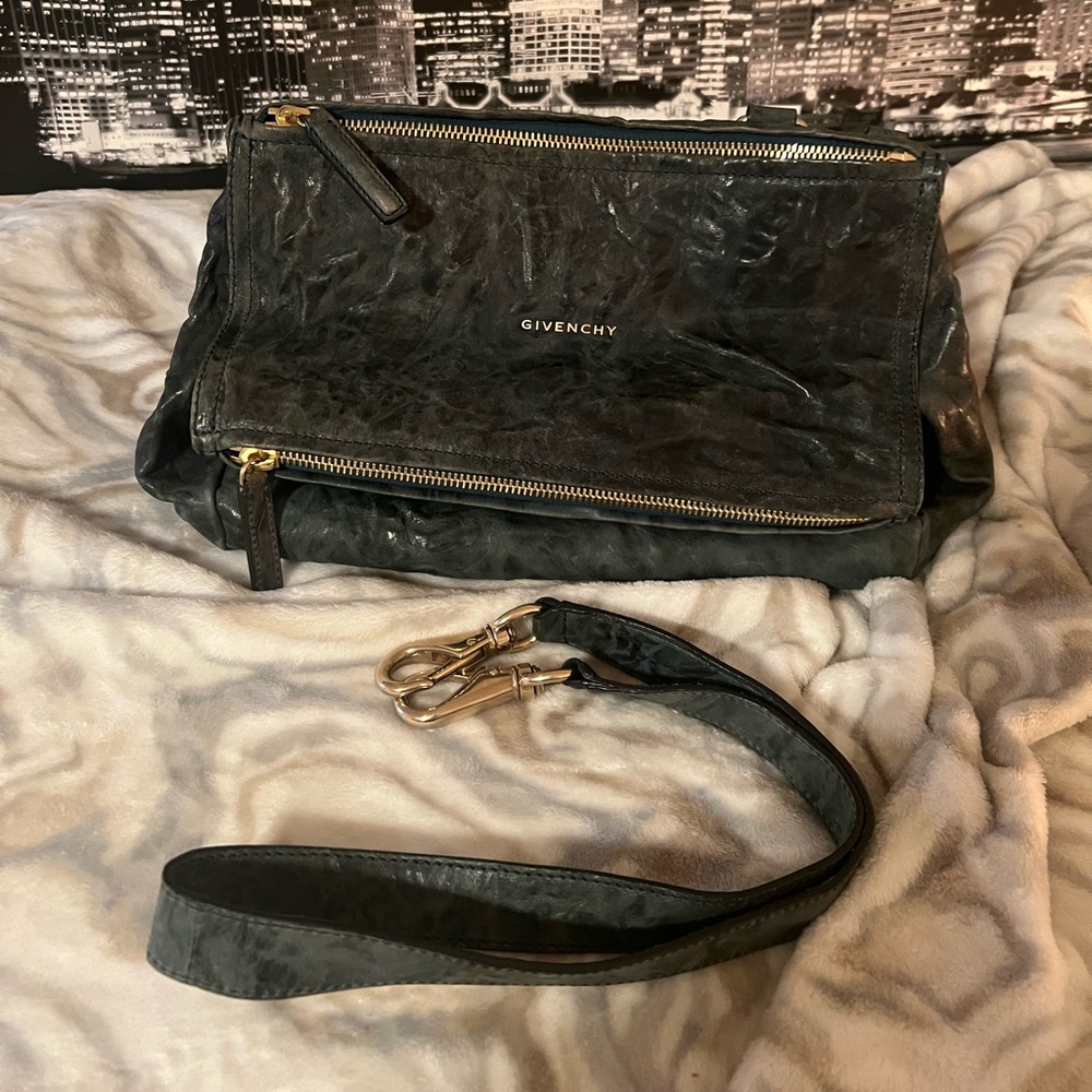 Givenchy (dark Green) Leather Pandora Bag